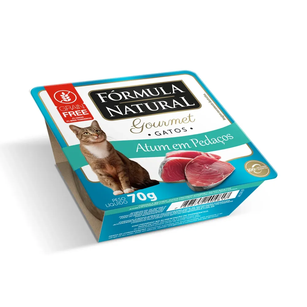 Ração Úmida Fórmula Natural Gourmet Gatos Atum em Pedaços — foto 2