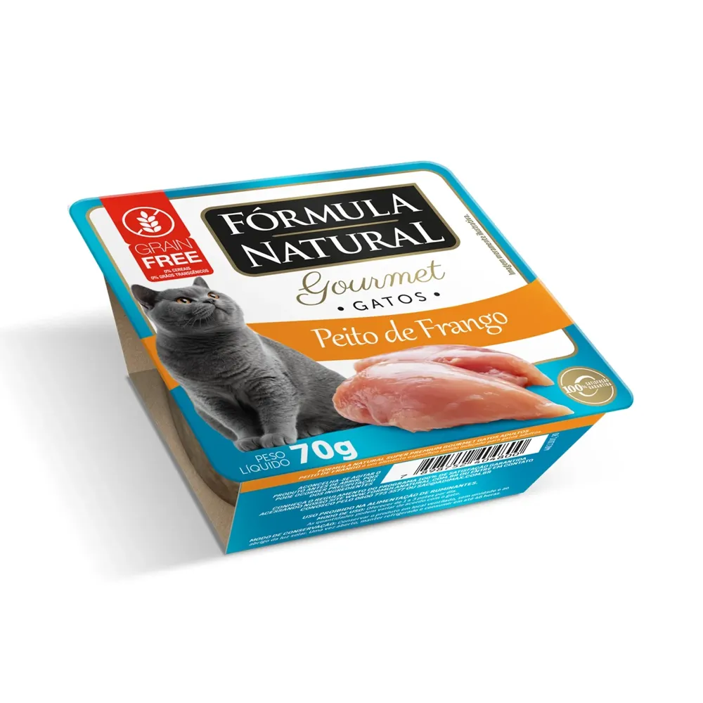 Ração Úmida Fórmula Natural Gourmet Gatos Peito de Frango — foto 2