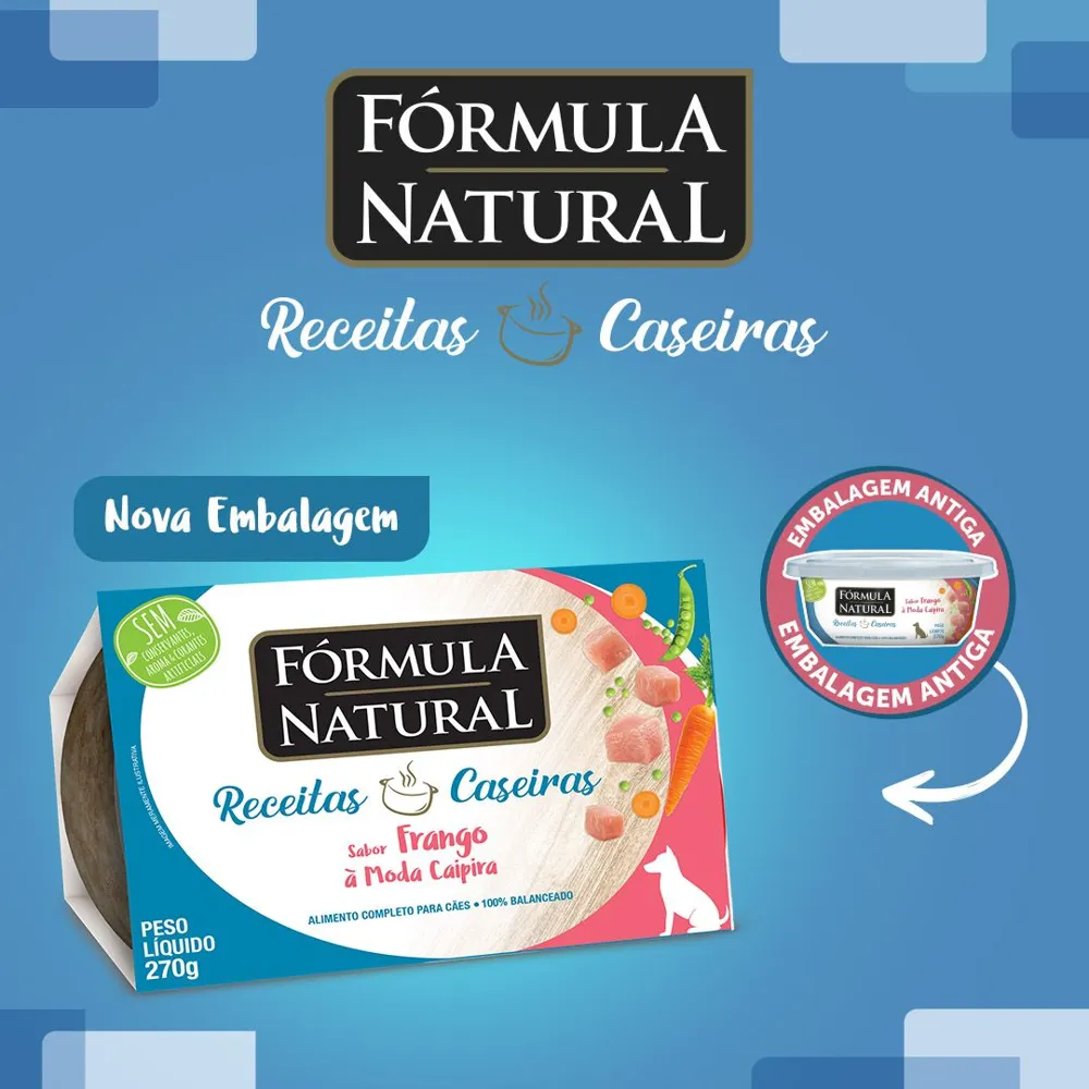 Ração Úmida Fórmula Natural Receita Caseira Cães Frango à Moda Caipira — foto 3