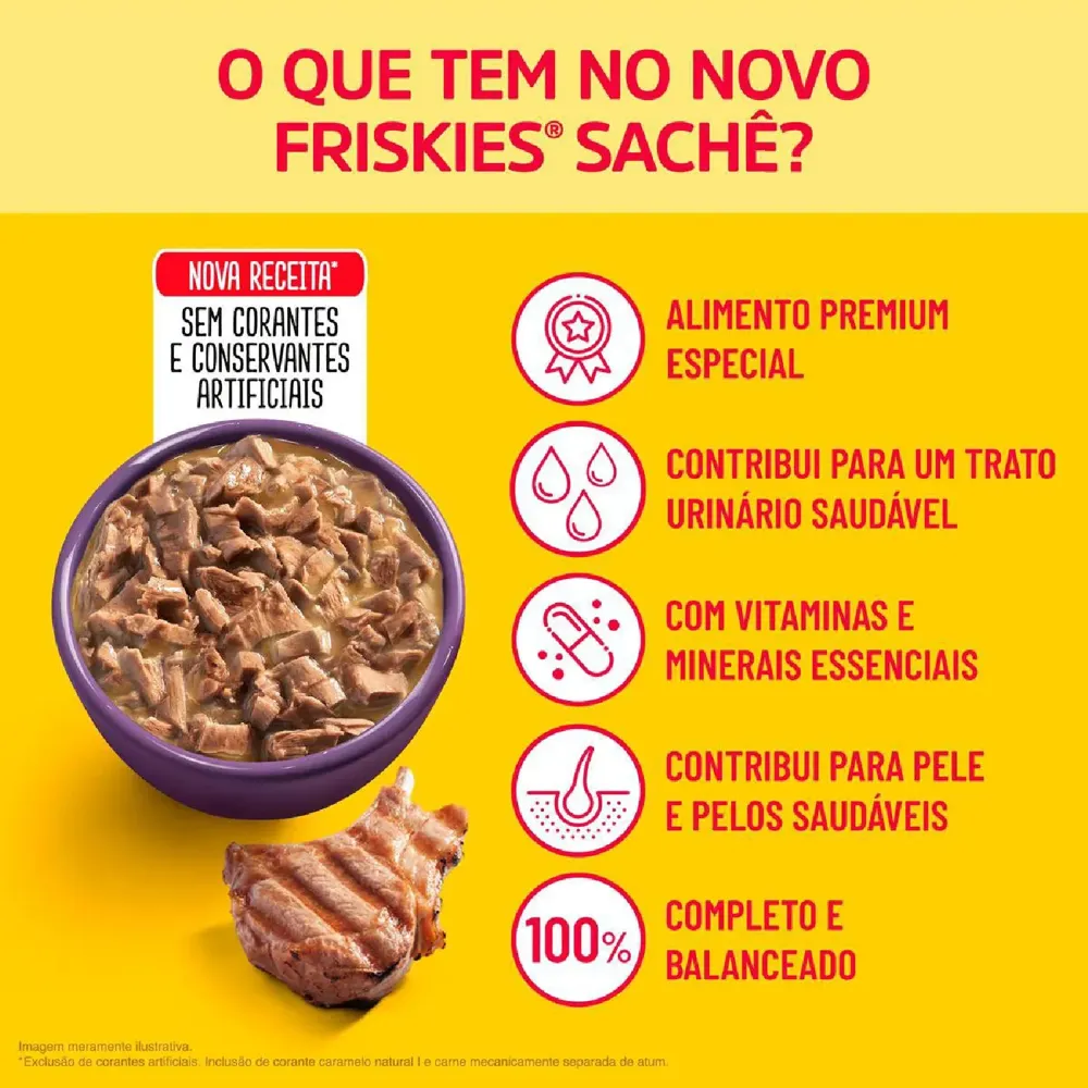 Ração Úmida Friskies Gatos Adultos Cordeiro ao Molho — foto 6