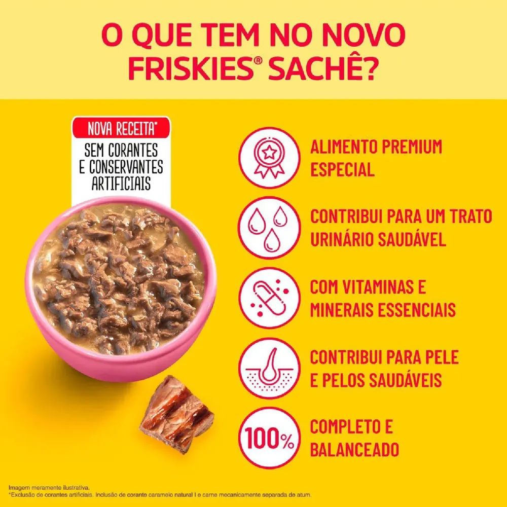 Ração Úmida Friskies Gatos Filhotes Carne ao molho — foto 6