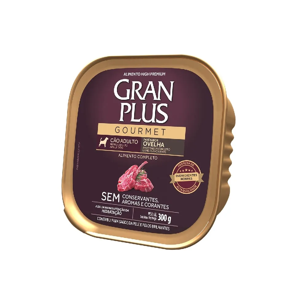 Ração Úmida GranPlus Cães Adultos Patê Gourmet Ovelha