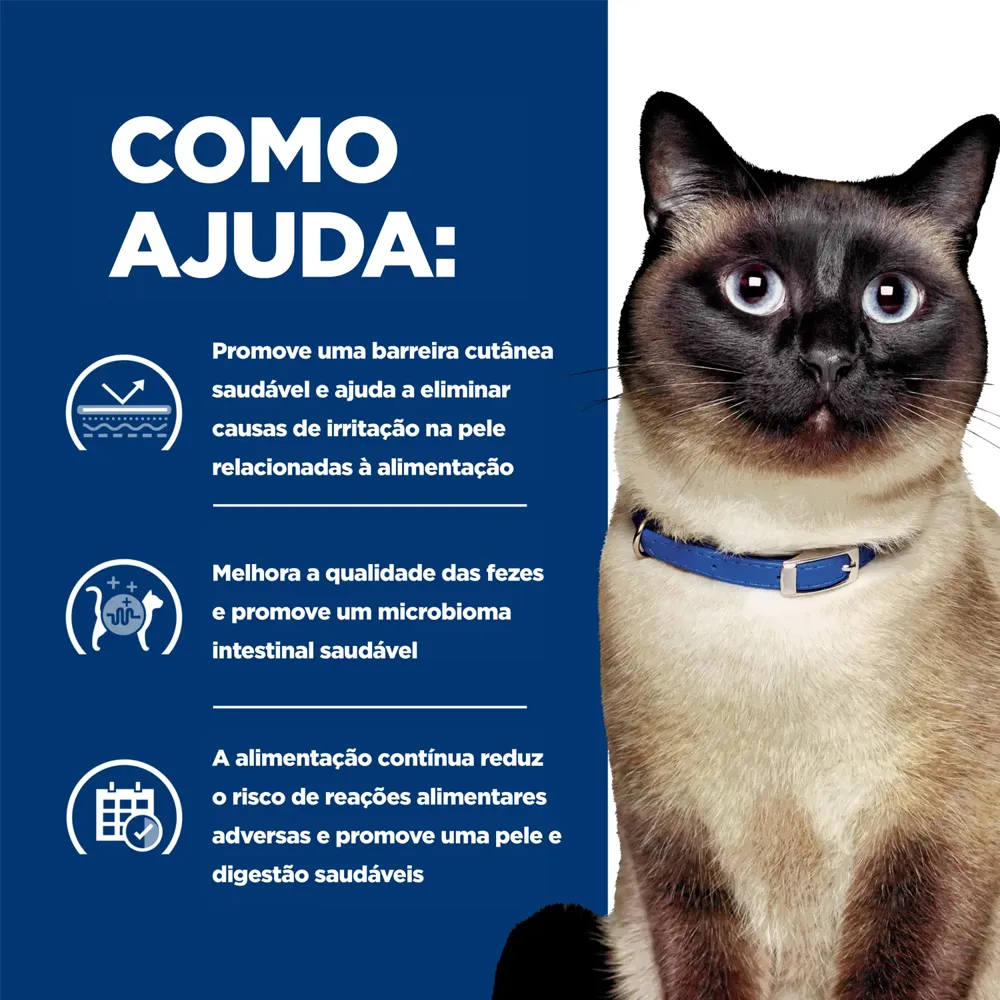 Ração Úmida Hill's Prescription Diet Z/D Gatos Adultos Alergias Alimentares e da Pele — foto 4