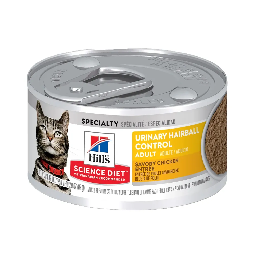 Ração Úmida Hill's Science Diet Cuidado Urinário e Bolas de Pelo para Gatos Adultos Sabor Frango