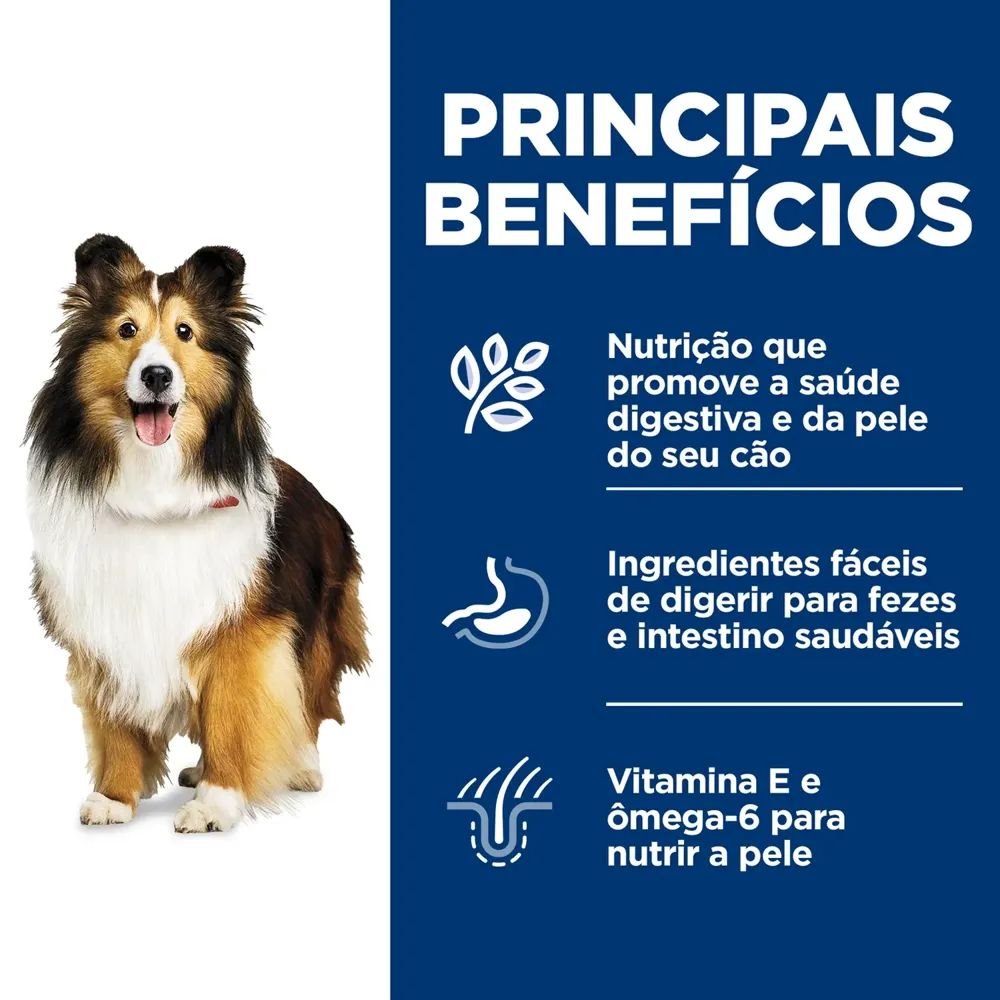 Ração Úmida Hill's Science Diet Pele Sensível para Cães Adultos sabor Peru e Arroz — foto 3