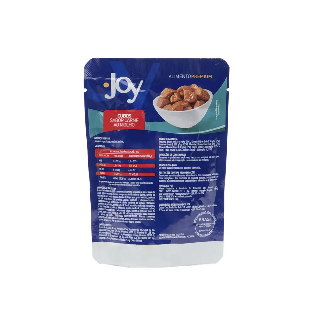 Ração Úmida Joy Cães Adultos Carne ao Molho — foto 2