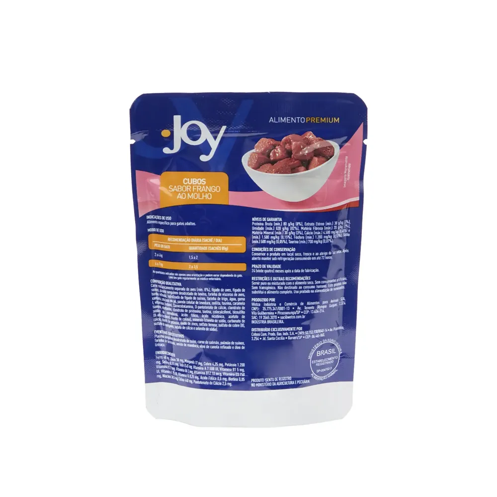 Ração Úmida Joy Gatos Adultos Frango ao Molho — foto 2