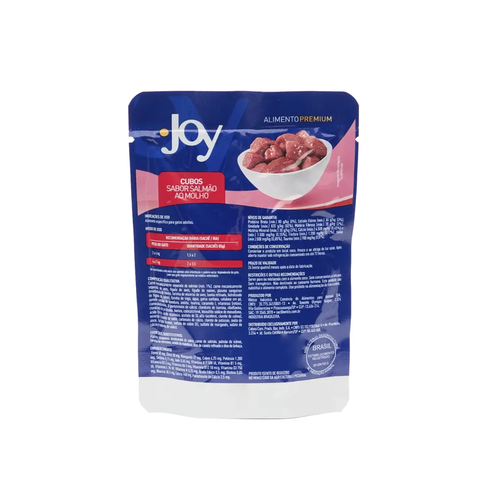 Ração Úmida Joy Gatos Adultos Salmão ao Molho — foto 2