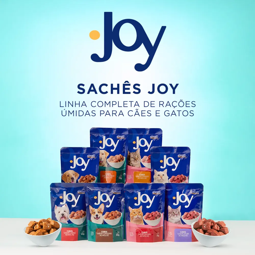 Ração Úmida Joy Gatos Adultos Salmão ao Molho — foto 4