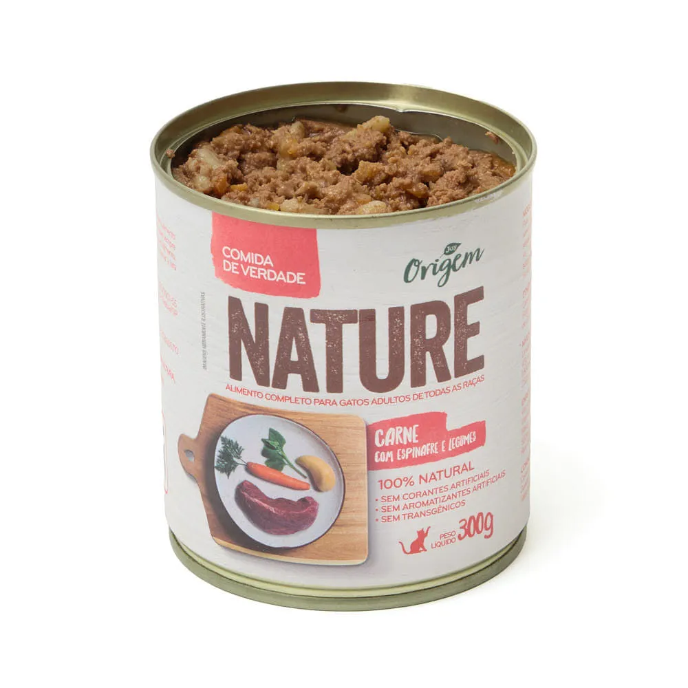 Ração Úmida Gatos Origem Nature Carne com Espinafre e Legumes — foto 4