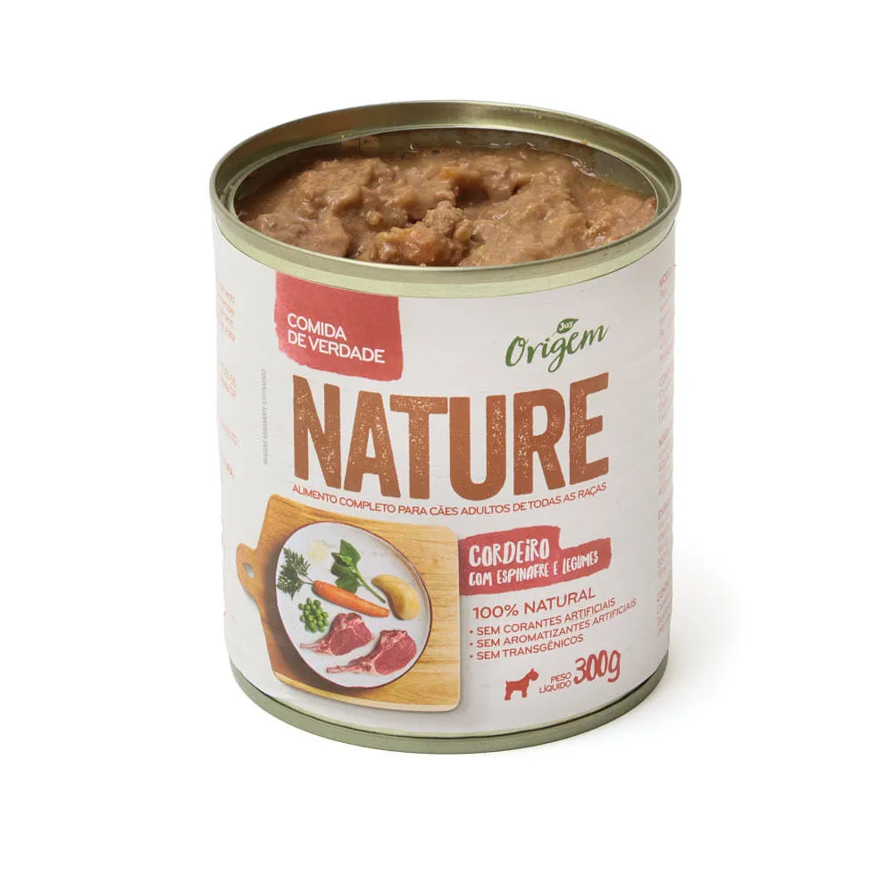 Ração Úmida para Cães Adultos Origem Nature Cordeiro com Espinafre e Legumes — foto 4