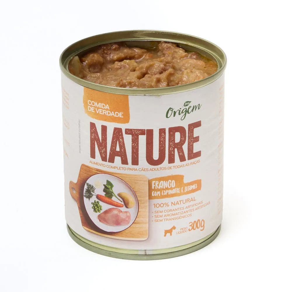 Ração Úmida para Cães Adultos Origem Nature Frango com Espinafre e Legumes — foto 4