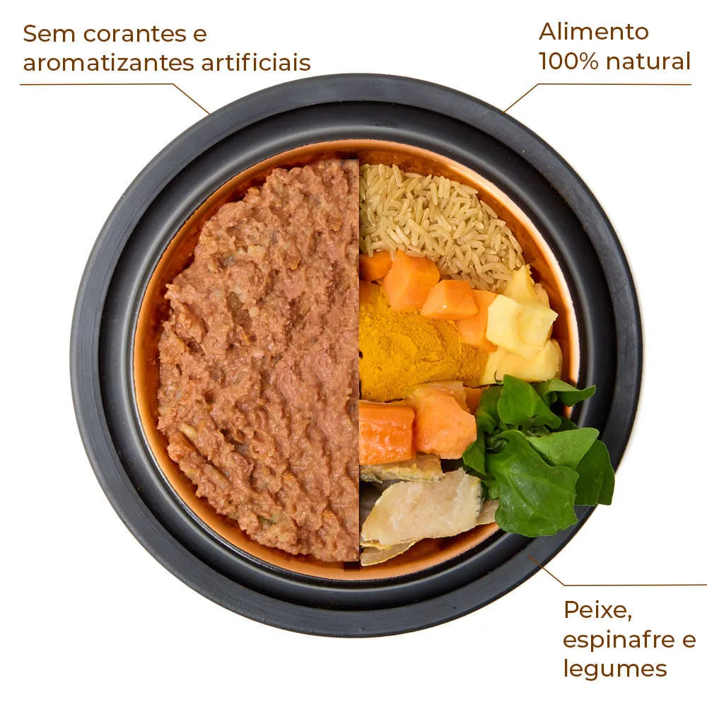 Ração Úmida Gatos Origem Nature Peixe com Espinafre e Legumes — foto 2