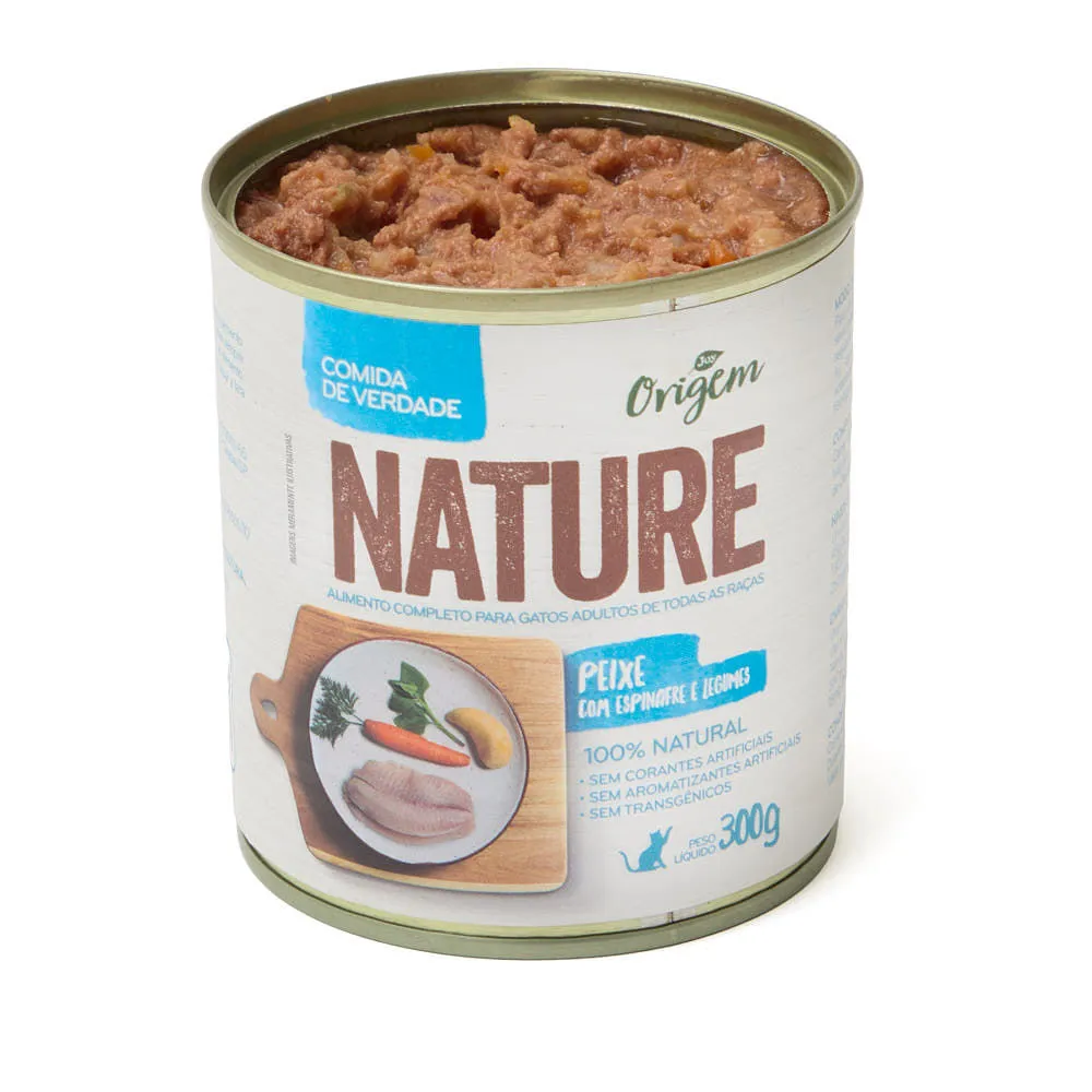 Ração Úmida Gatos Origem Nature Peixe com Espinafre e Legumes — foto 4
