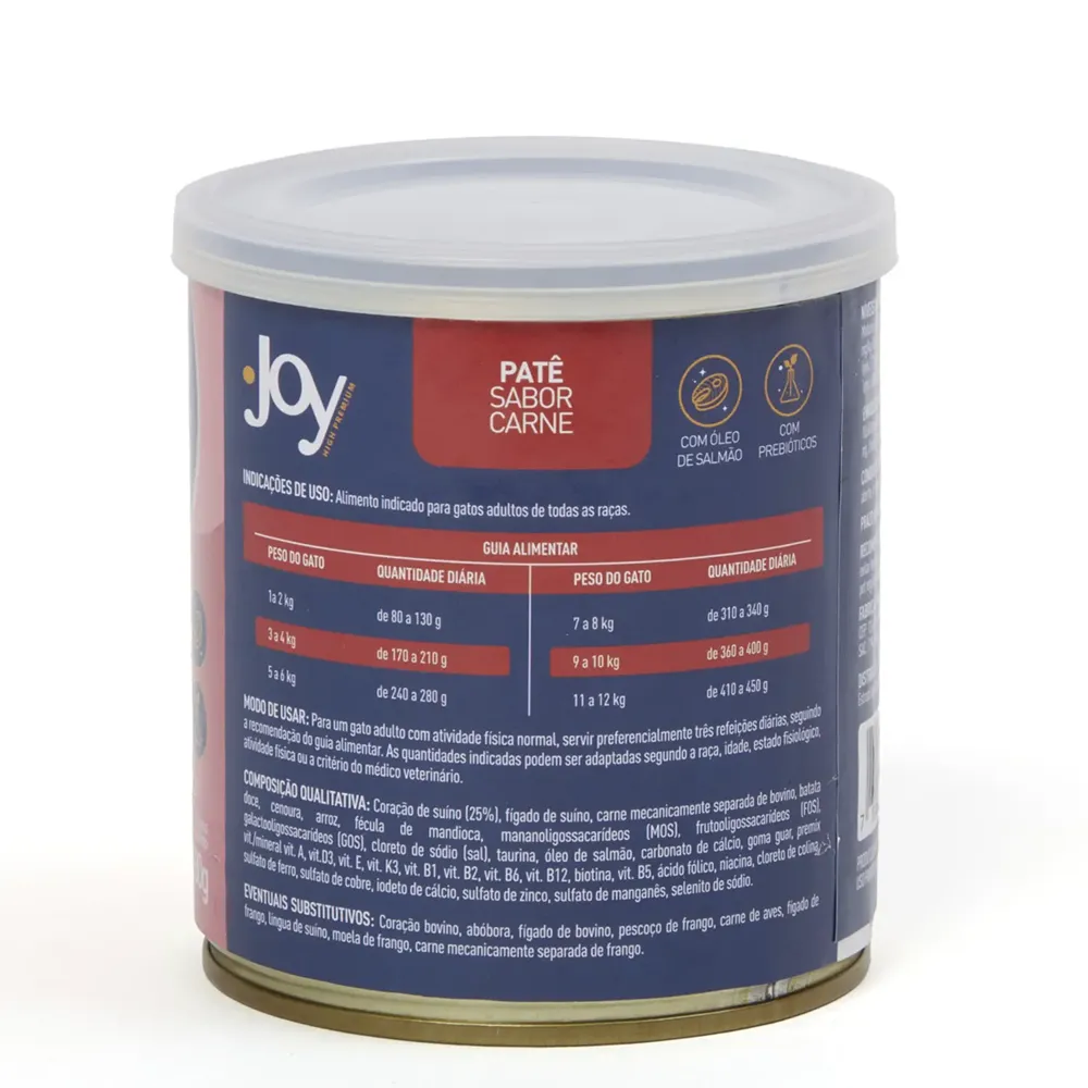 Ração Úmida Joy Patê para Gatos Carne — foto 3