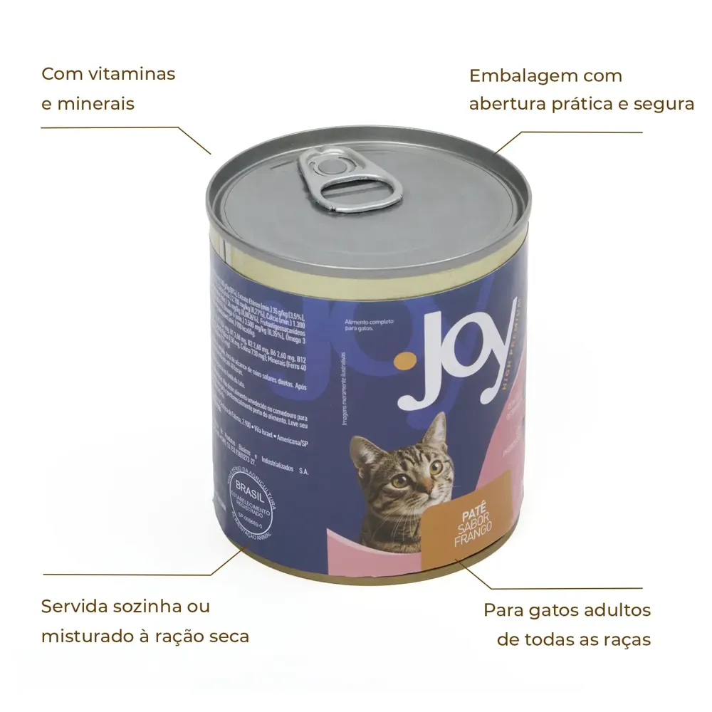 Ração Úmida Joy Patê para Gatos Frango — foto 2