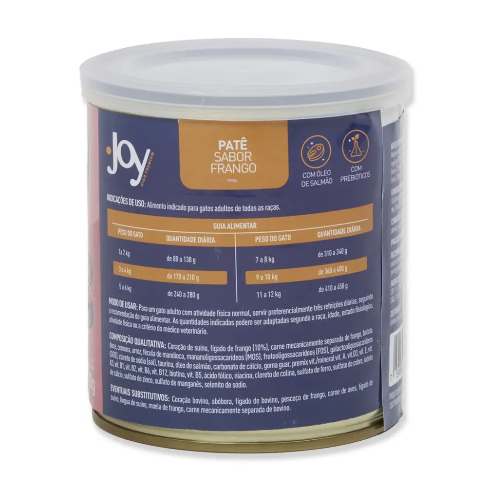 Ração Úmida Joy Patê para Gatos Frango — foto 3