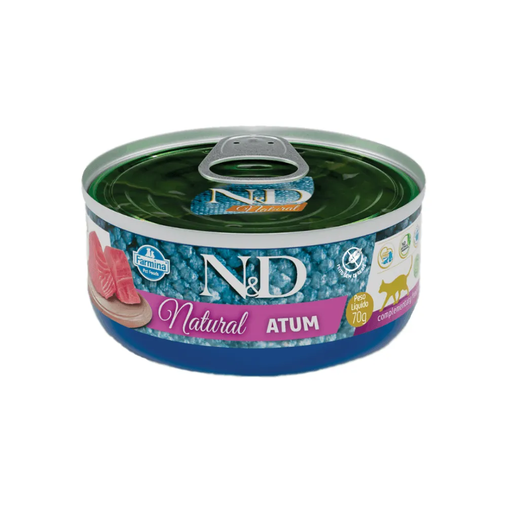 Ração Úmida N&D Natural Gatos Atum