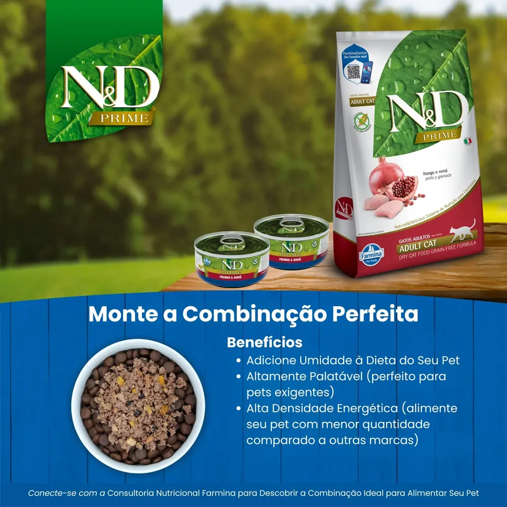 Ração Úmida N&D Prime Gatos Adultos Frango e Romã — foto 5