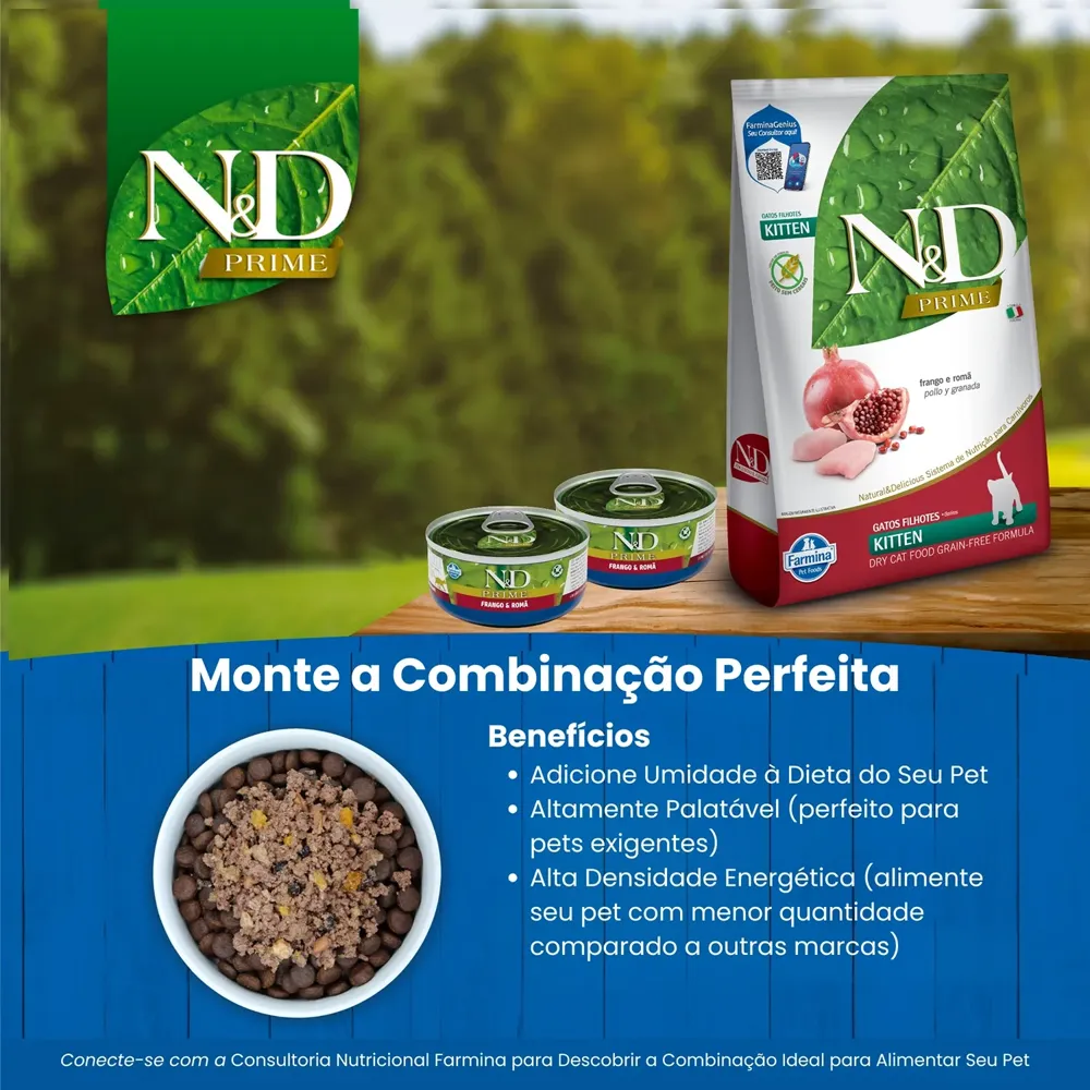 Ração Úmida N&D Prime Gatos Filhotes Frango e Romã — foto 4