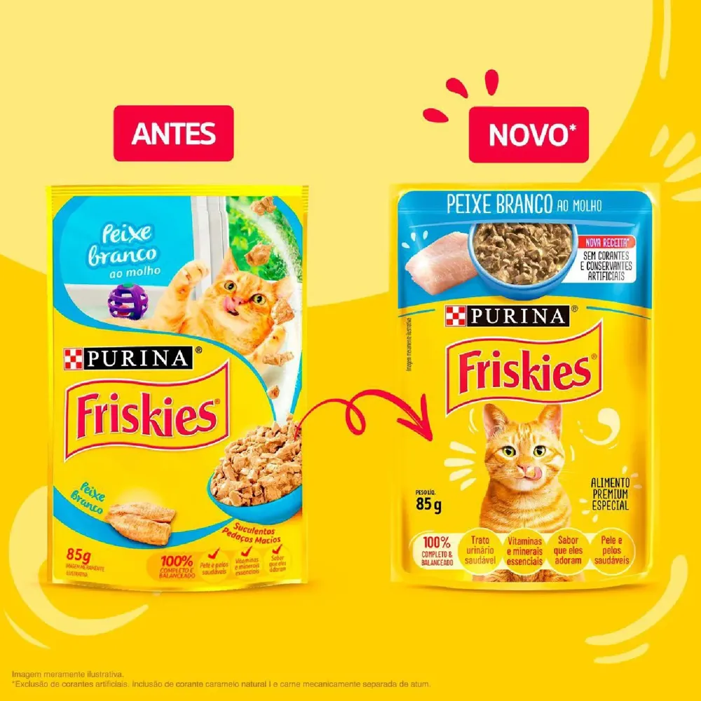 Ração Úmida Friskies Gatos Adultos Peixe Branco ao Molho — foto 4
