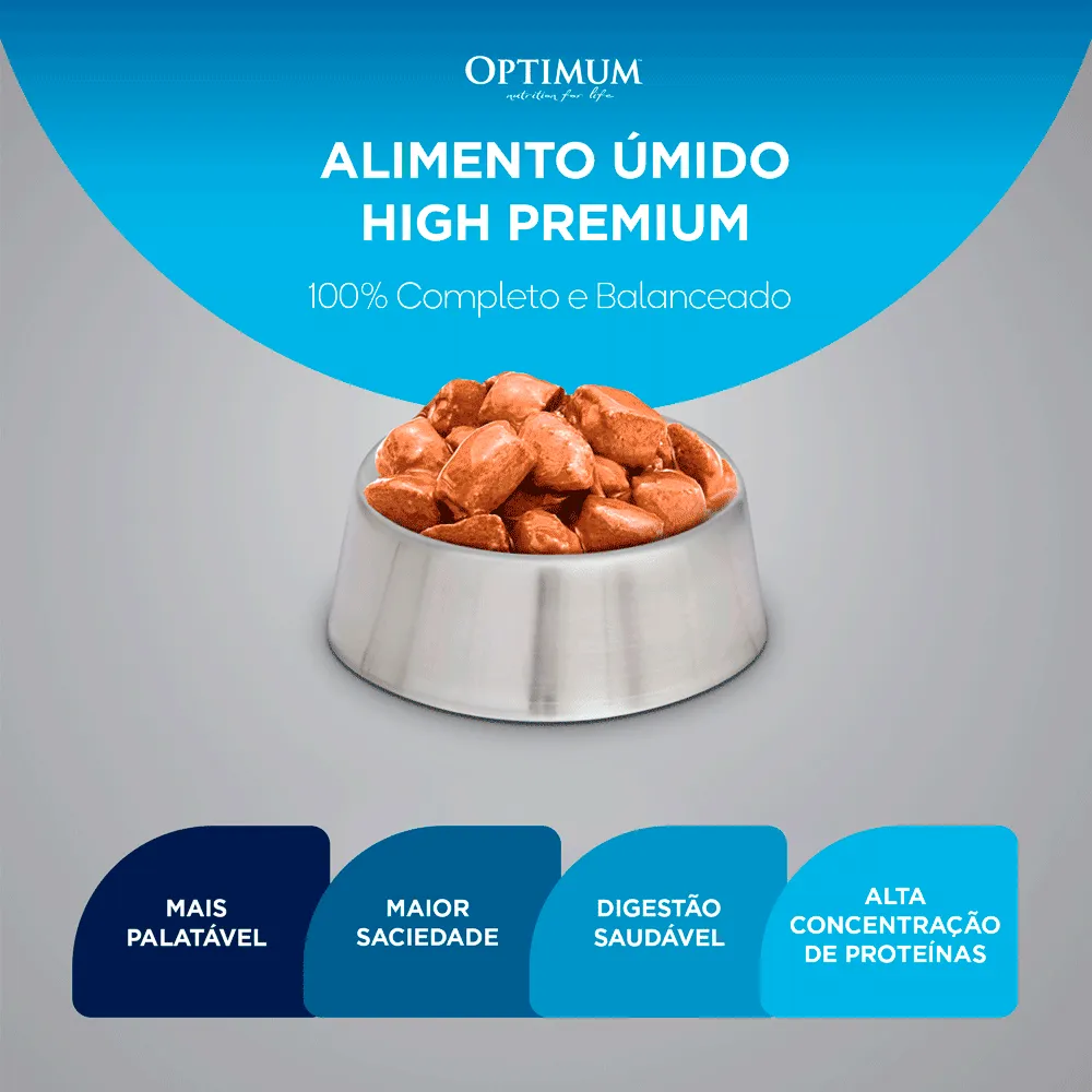 Ração Úmida Optimum Sachê Cães Adultos Raças Grandes Carne — foto 5