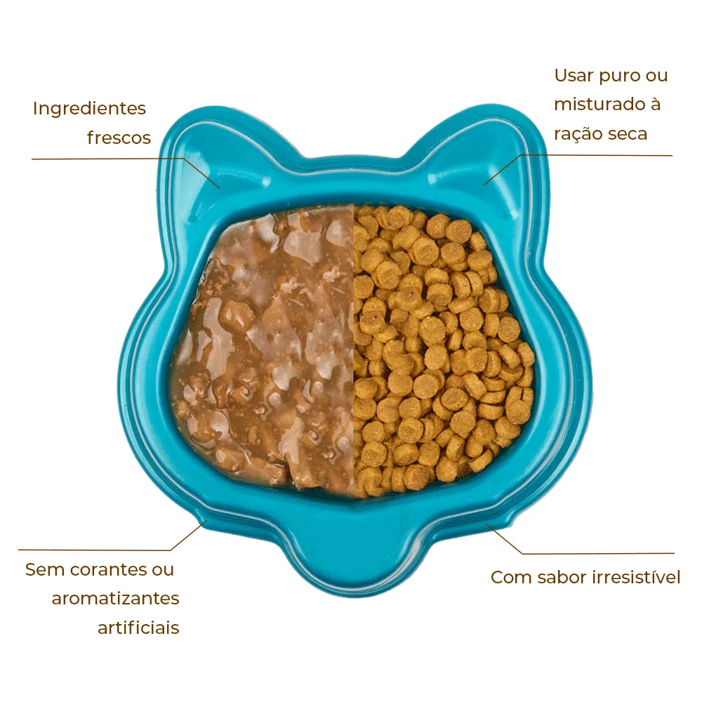 Ração Úmida Origem Natural Tasty Gatos Adultos Salmão com Legumes — foto 3