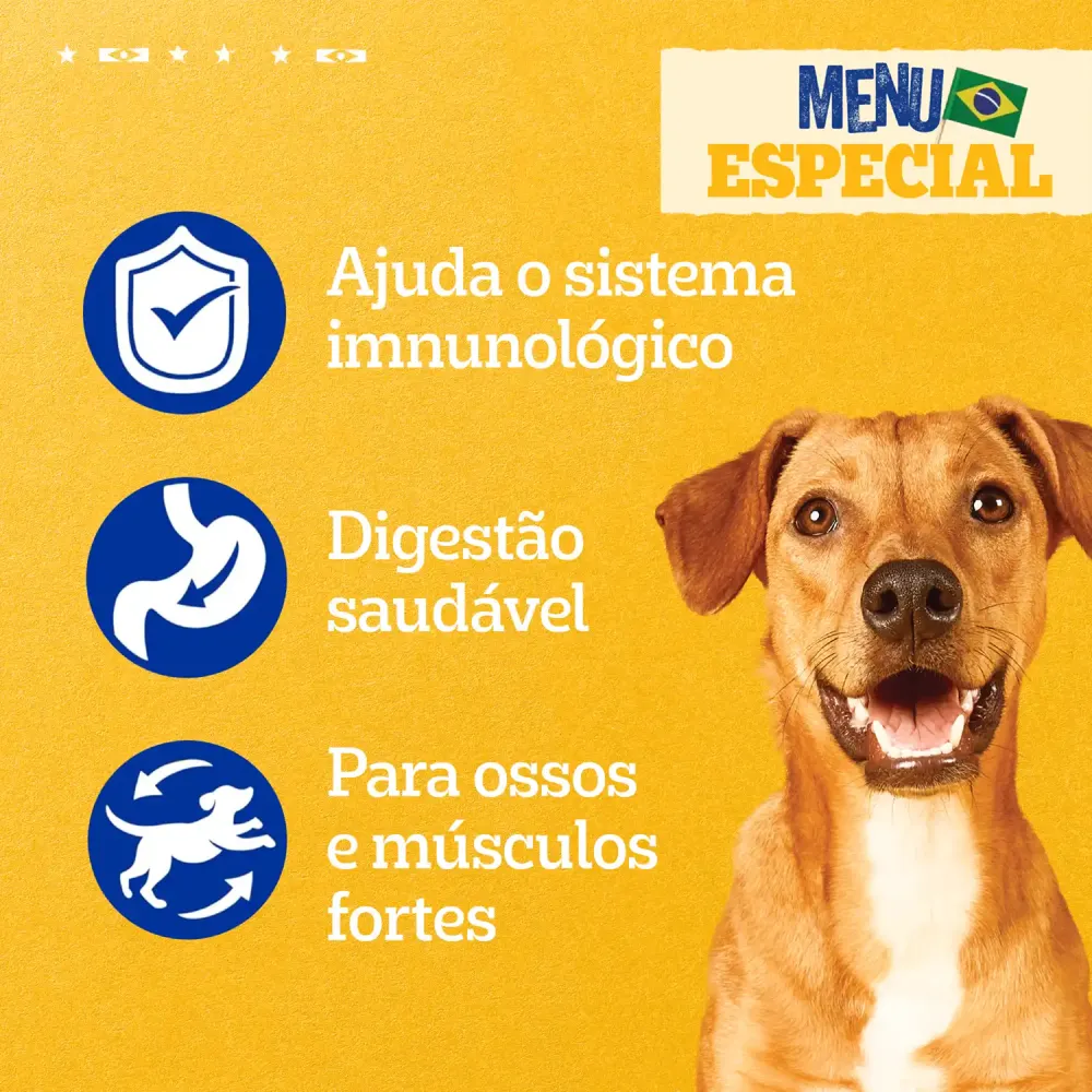 Ração Úmida Pedigree Caramelo Cães Adultos Sachê Churrasco — foto 4