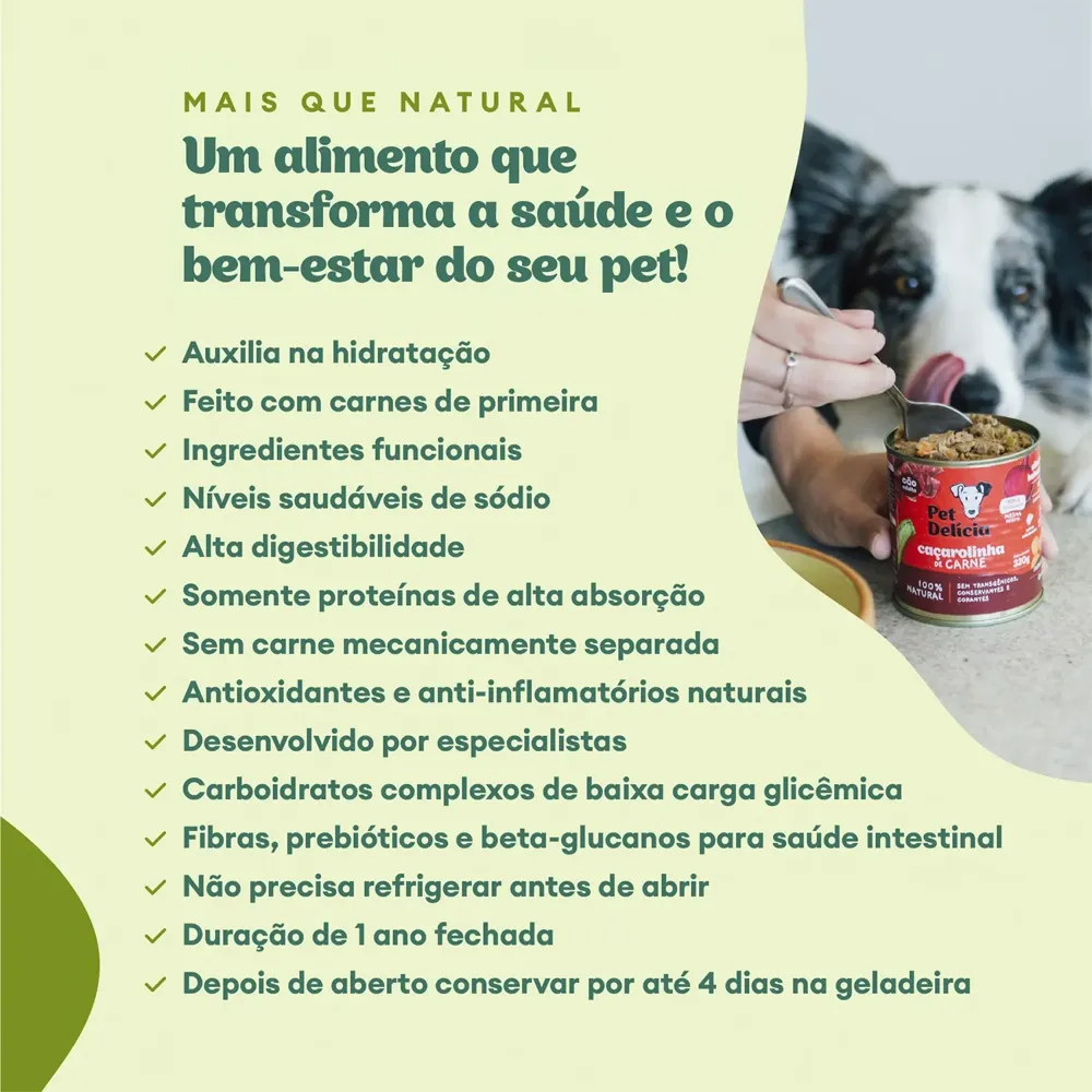 Ração Úmida Pet Delícia Cães Cordeiro com Legumes — foto 4