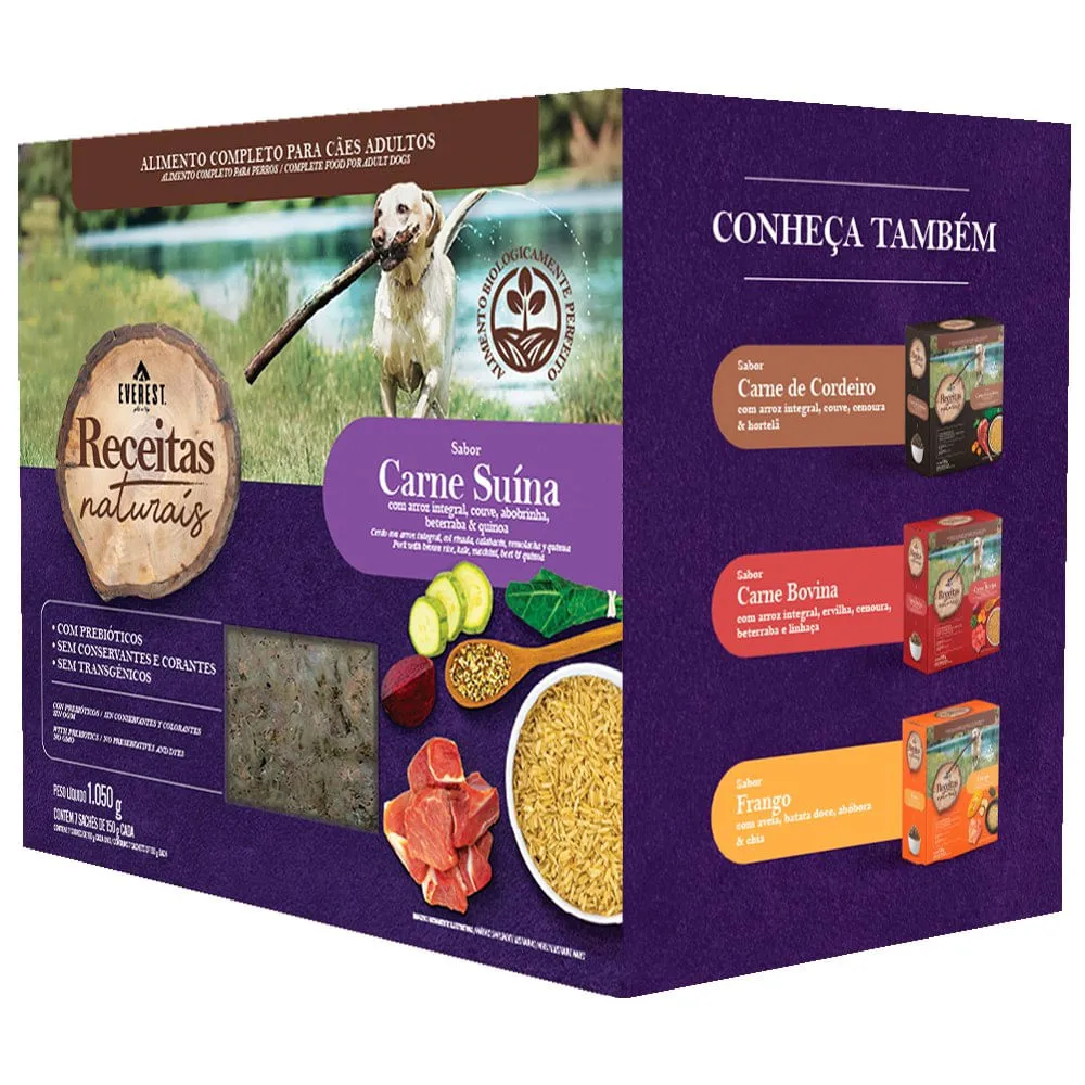 Ração Úmida Receitas Naturais Cães Adultos Carne Suína Everest — foto 2