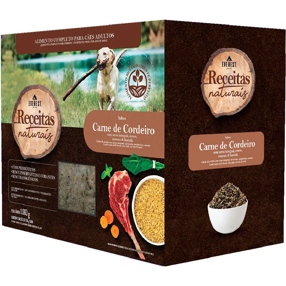 Ração Úmida Receitas Naturais Cães Adultos Cordeiro Everest — foto 2