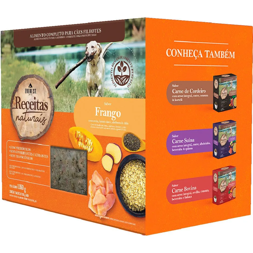 Ração Úmida Receitas Naturais Cães Filhotes Frango Everest — foto 2