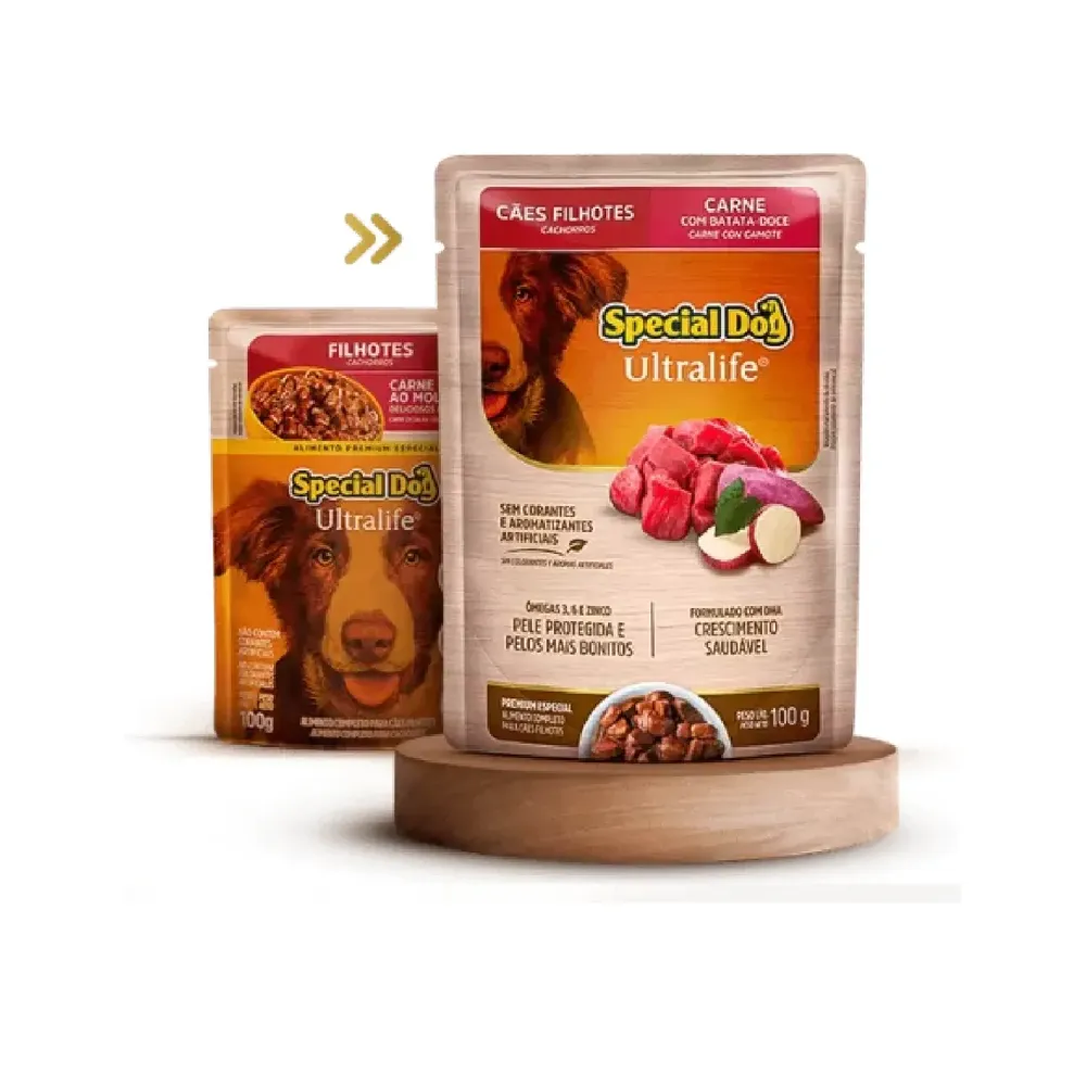 Ração Úmida Special Dog Ultralife Cães Filhotes Carne — foto 3