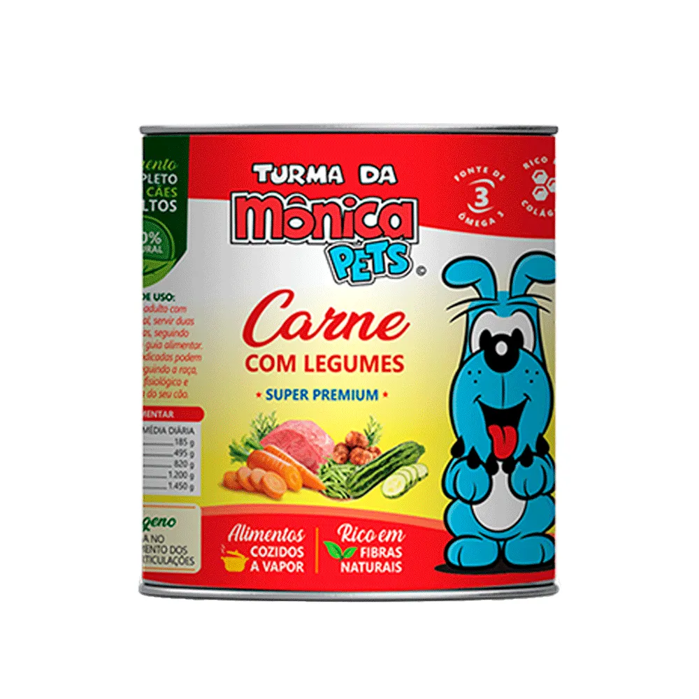 Ração Úmida Turma da Mônica Cães Carne com Legumes — foto 2