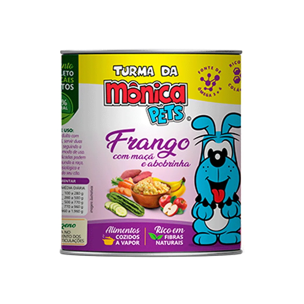 Ração Úmida Turma da Mônica Cães Frango com Maçã e Abobrinha — foto 2
