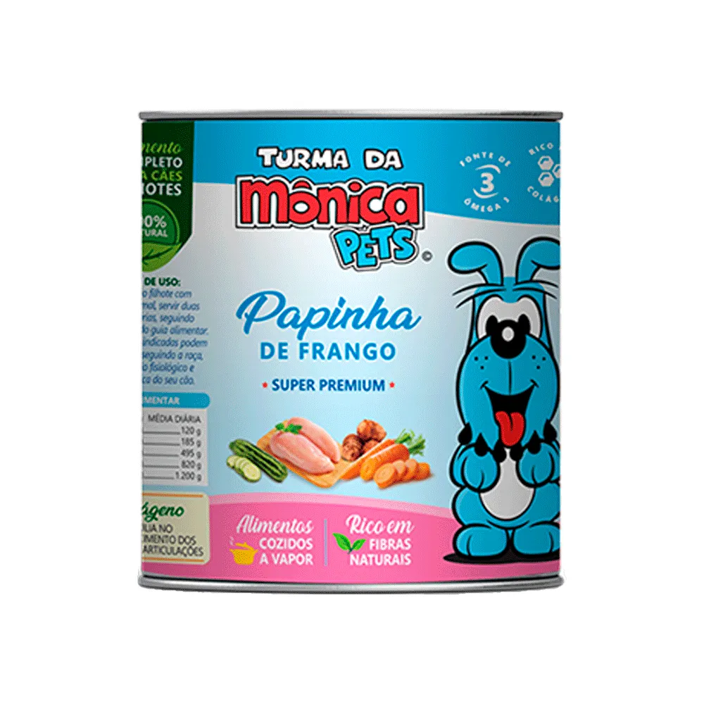 Ração Úmida Turma da Mônica Cães Papinha de Frango — foto 2