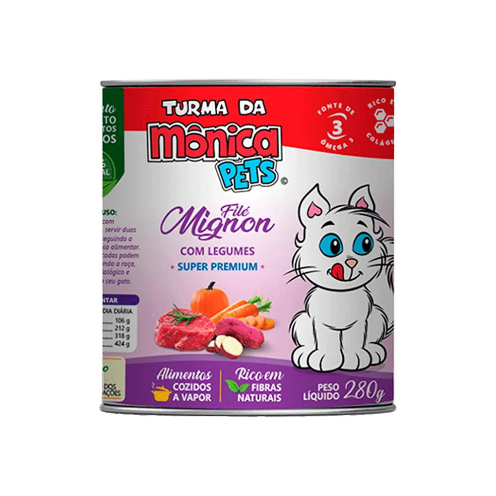 Ração Úmida Turma da Mônica Gatos Filé Mignon com Legumes — foto 2