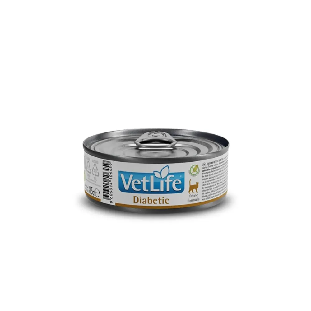 Ração Úmida Vet Life Diabetic para Gatos Adultos