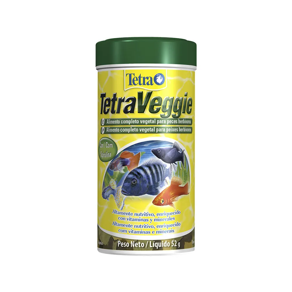 Ração Tetra Veggie para Peixes Herbívoros