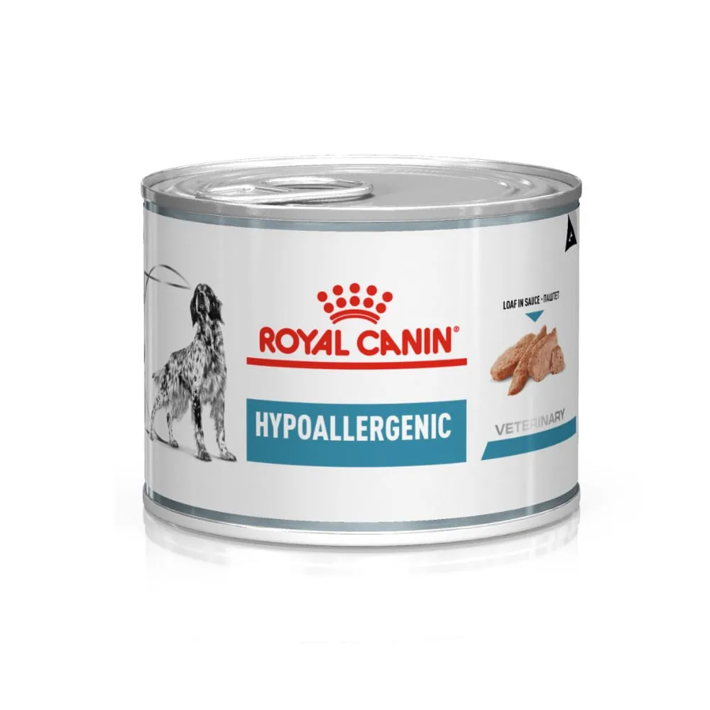 Ração Úmida Royal Canin Lata Veterinary Diet Hypoallergenic para Cães Adultos com Alergias