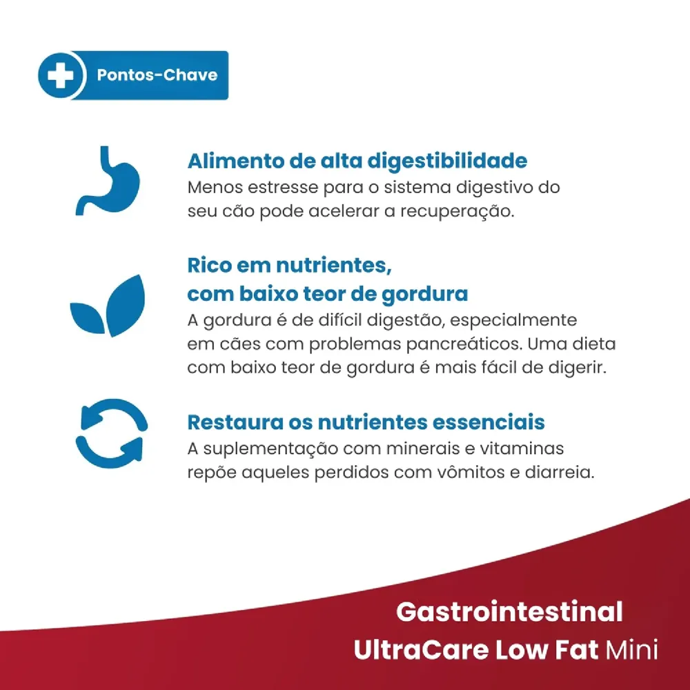 Ração Vet Life Gastrointestinal UltraCare Low Fat para Cães Adultos Raças Mini e Pequenas — foto 3