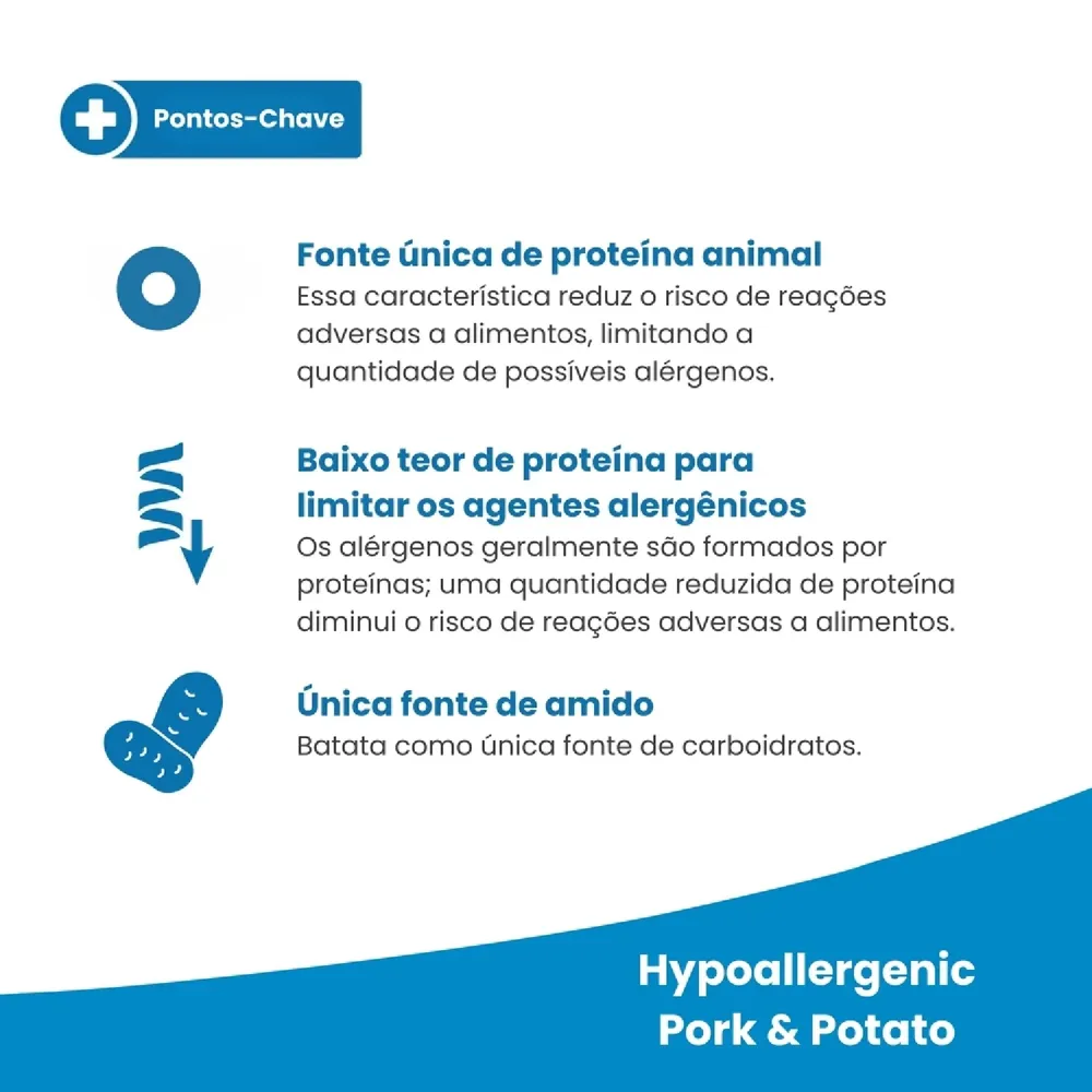 Ração Vet Life Natural Cães Adultos Hypoallergenic Porco e Batata — foto 3