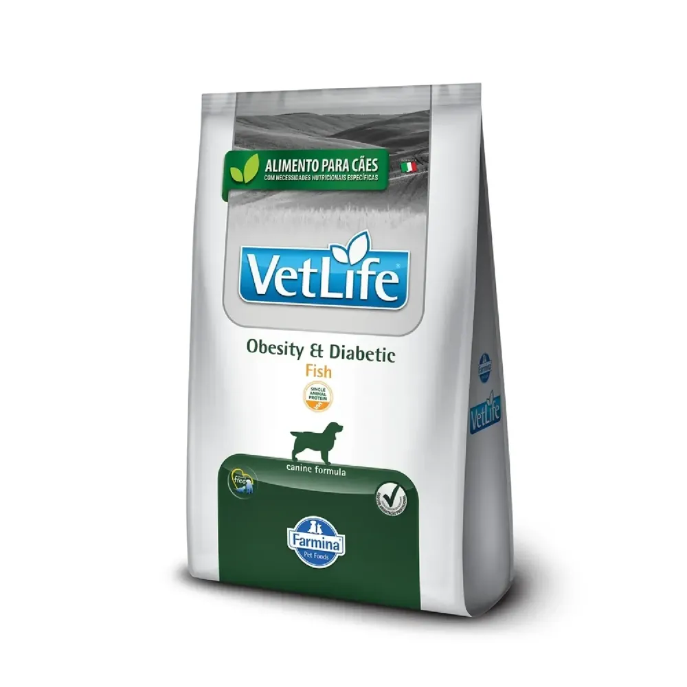 Ração Vet Life Natural para Cães Obesidade e Diabete Peixe — foto 5