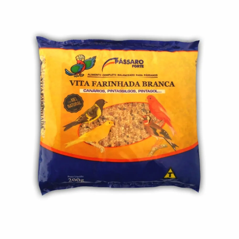 Ração Vita Farinhada Branca Pássaro Forte