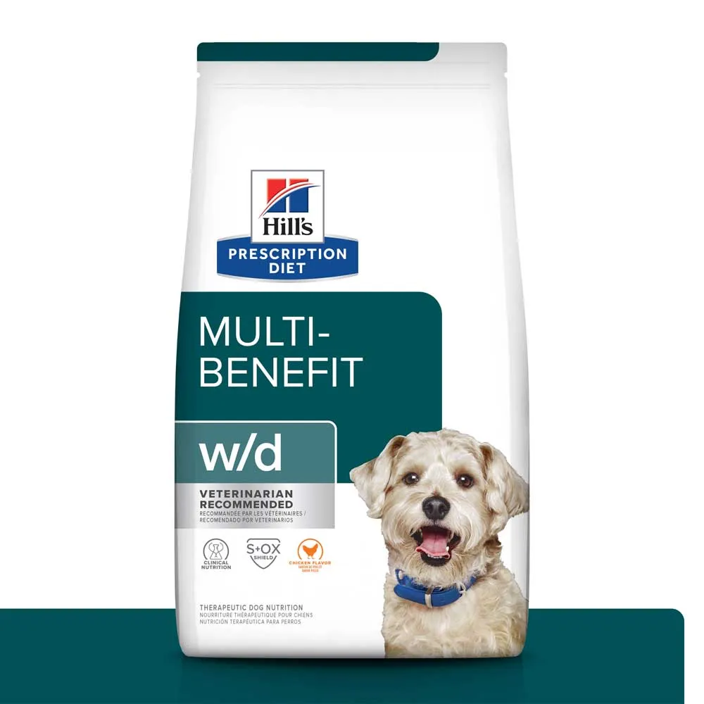 Ração Hill's Prescription Diet W/D Cães Adultos Controle do Peso e Glicêmico