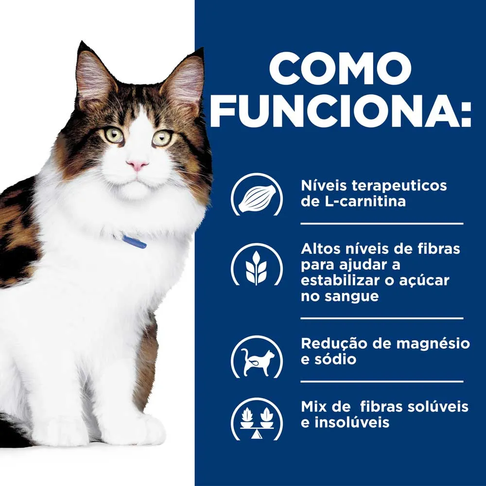 Ração Hill's Prescription Diet W/D Gatos Adultos Controle do Peso e Glicêmico — foto 4