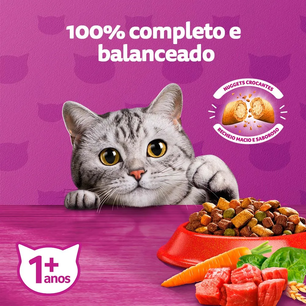 Ração Whiskas Gatos Adultos Carne — foto 4