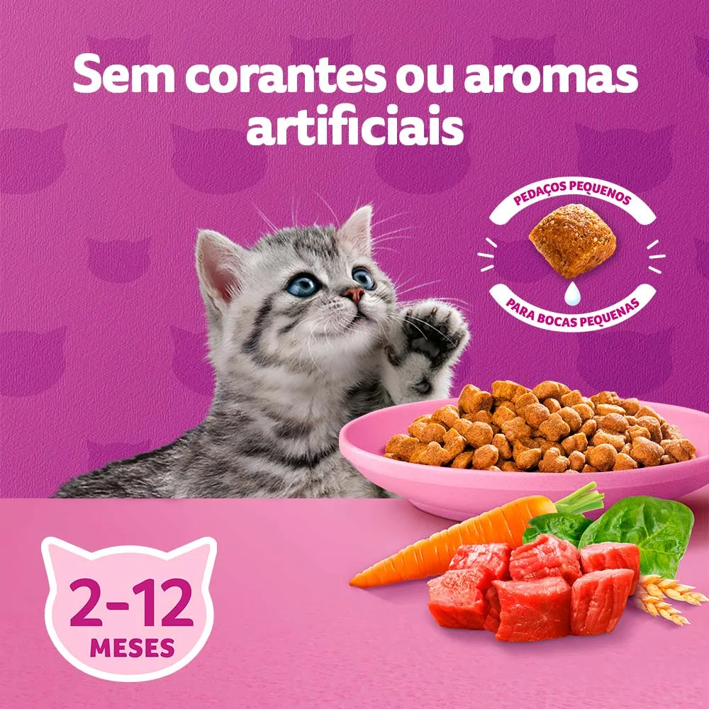 Ração Whiskas Gatos Filhotes Carne e Leite — foto 4