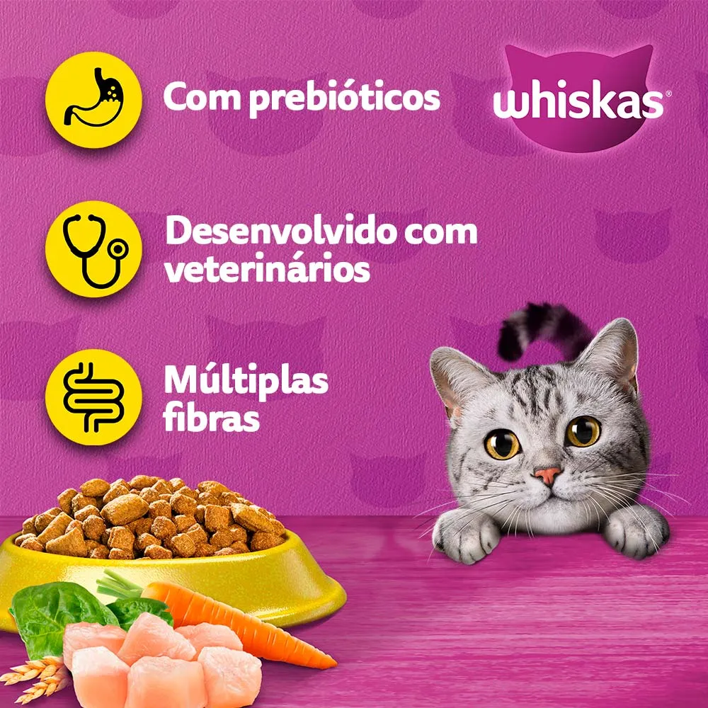 Ração Whiskas Gatos Adultos Frango — foto 3
