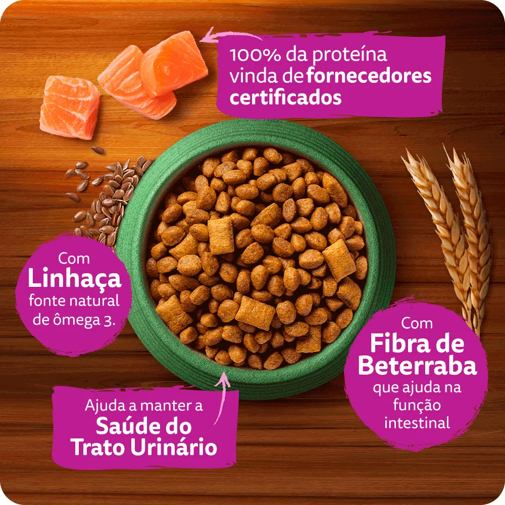 Ração Whiskas Gatos Adultos Melhor Por Natureza Salmão — foto 6
